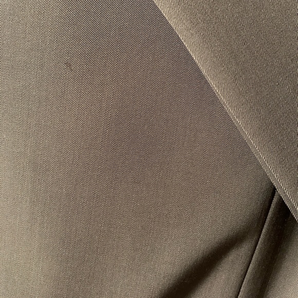 Riviera Armando Pant 32R - Olive Flat Front Silky Trousers - Picture 11 of 12